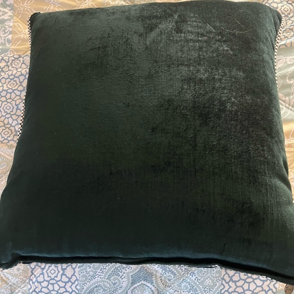 McKenzie Childs embroidered pillow 19” x 19” - Picture 4 of 5